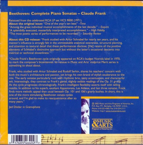 Claude Frank - Beethoven: The Piano Sonatas (2002) [10CD Box Set]