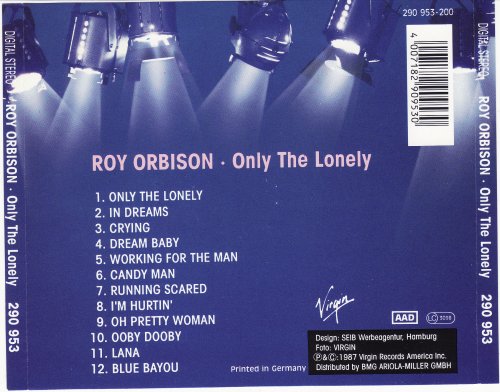 Roy Orbison - Only the Lonely (1987)