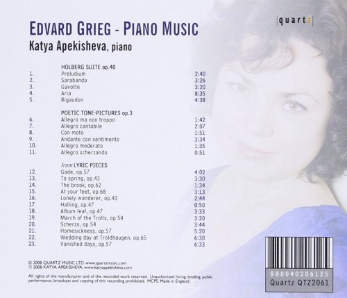 Katya Apekisheva - Grieg: Holberg Suite, Poetic Tone-Pictures & Lyric Pieces (2008)