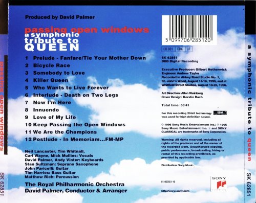 The Royal Philharmonic Orchestra - Passing Open Windows: A Symphonic Tribute To Queen (1996)