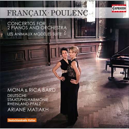 Mona Bard, Rica Bard, Deutsche Staatsphilharmonie, Rheinland-Pfalz, Ariane Matiakh - Françaix & Poulenc: Concerto for 2 Pianos (2015)