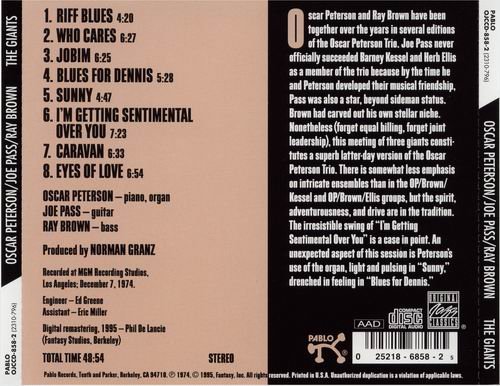 Oscar Peterson, Joe Pass, Ray Brown - The Giants (1974) CD Rip