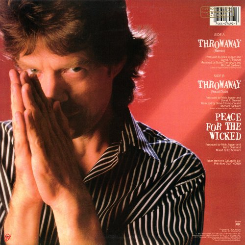 Mick Jagger - Throwaway (Remix) (US 12") (1987)