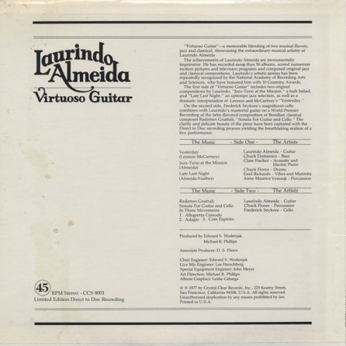 Laurindo Almeida - Virtuoso Guitar (1977) LP