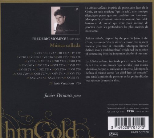 Javier Perianes - Frederic Mompou: Mùsica Callada (2006)