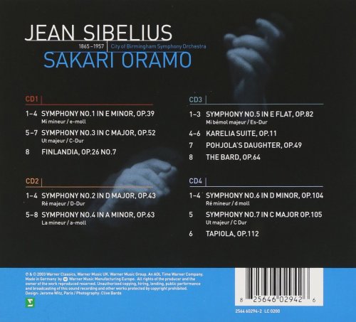 City of Birmingham Symphony Orchestra, Sakari Oramo - Sibelius: Symphonies Nos. 1-7 & Orchestral Works (2006)