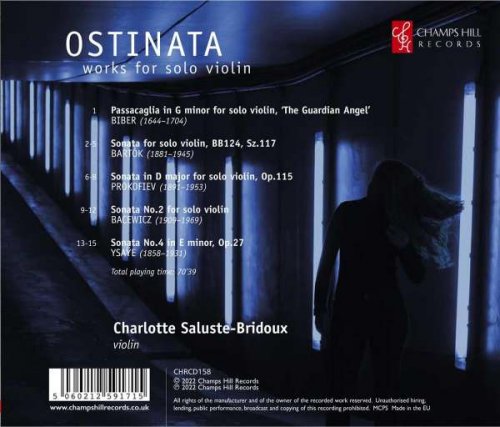 Charlotte Saluste-Bridoux - Ostinata: Works for Solo Violin (2022) [Hi-Res]