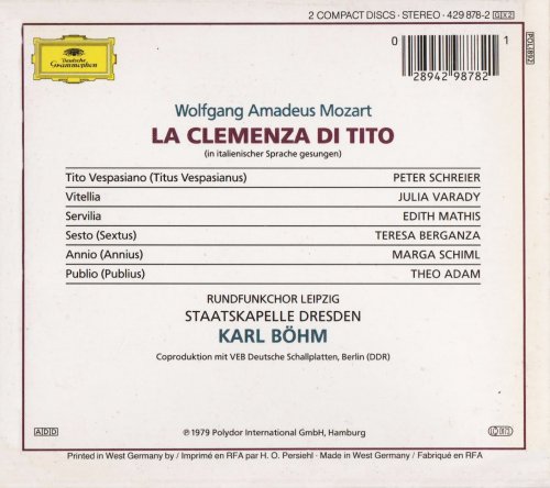 Karl Böhm - Mozart: La clemanza di Tito (2005) CD-Rip