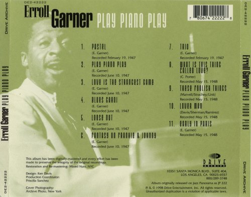 Erroll Garner - Play Piano Play (1998)