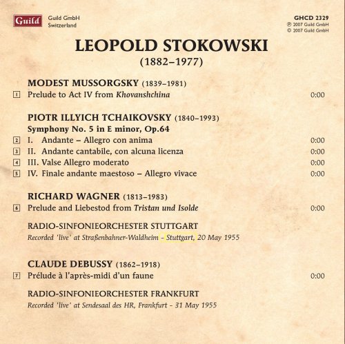 Leopold Stokowski - Tchaikovsky, Wagner, Debussy (2007)