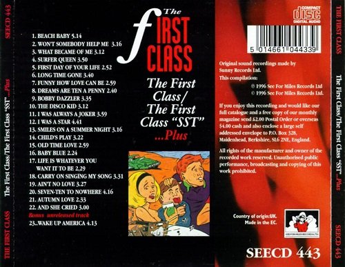 The First Class - The First Class / The First Class"SST"...Plus (1974-76/1996)