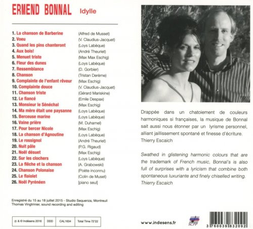 Roselyne Martel-Bonnal, David Maw - Ermend Bonnal - Idylle (2017) [Hi-Res]