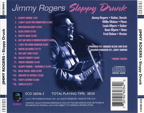 Jimmy Rogers - Sloppy Drunk (Reissue) (1974/1993)