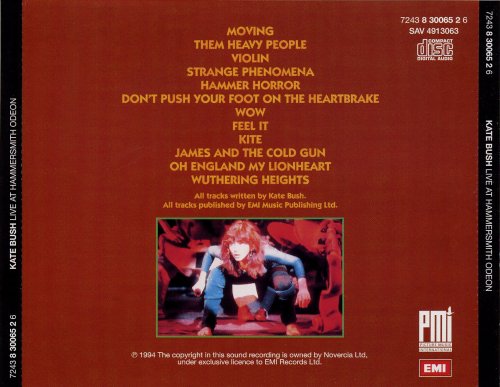 Kate Bush - Live at Hammersmith Odeon (1994) CD-Rip