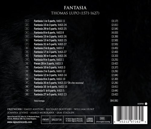 Fretwork - Thomas Lupo: Fantasia (2022) [Hi-Res]