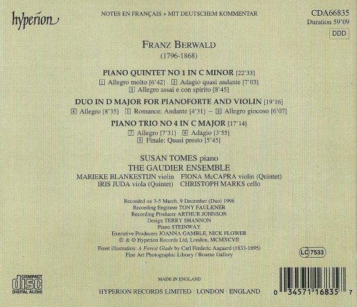 The Gaudier Ensemble - Berwald: Piano Quintet, Piano Trio (1997) CD-Rip