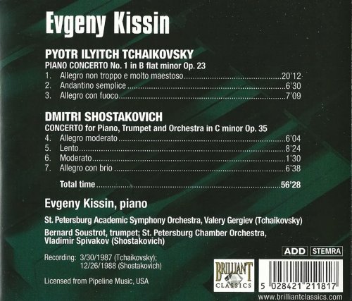 Evgeny Kissin - Tchaikovsky, Shostakovich: Piano Concertos (2004) CD-Rip