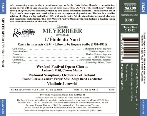 RTÉ National Symphony Orchestra, Darina Takova, Vladimir Ognev, Elizabeth Futral - Meyerbeer: L'étoile du nord (Live) (2022)