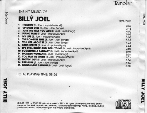 Billy Joel - The Hit Music Of Billy Joel (1988) CD-Rip