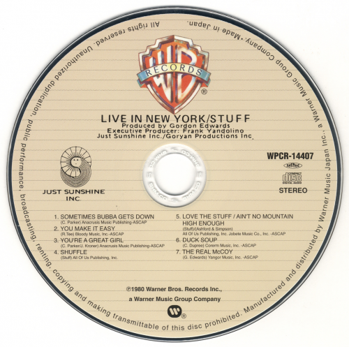 Stuff - Live in New York (1980)