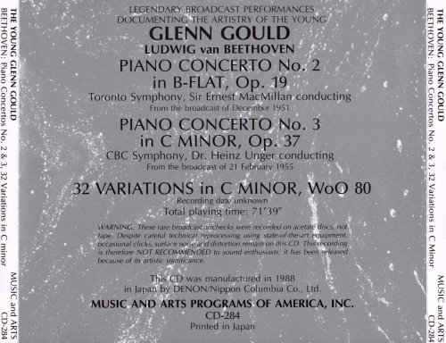 Glenn Gould - The Art of Young Glenn Gould (1988)