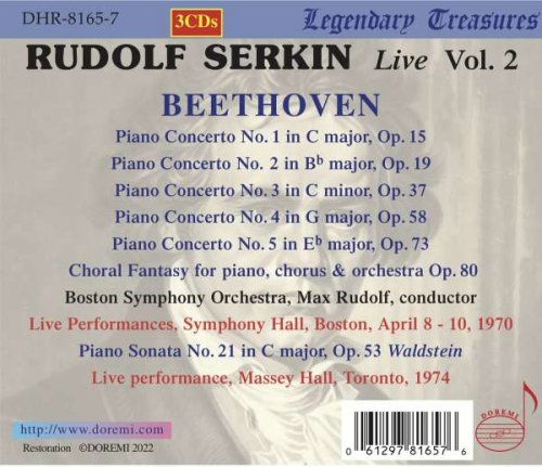 Rudolf Serkin - Rudolf Serkin, Vol. 2 (Live) (2022)