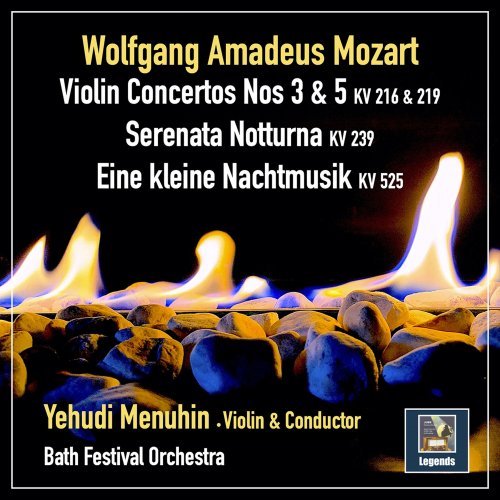 Yehudi Menuhin & Bath Festival Orchestra - Mozart: Violin Concertos Nos. 3 & 5 and Serenades, KV 239 & KV 525 (2022) [Hi-Res]