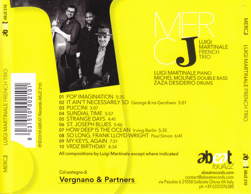 Luigi Martinale French Trio - Mercj (2019) CD Rip