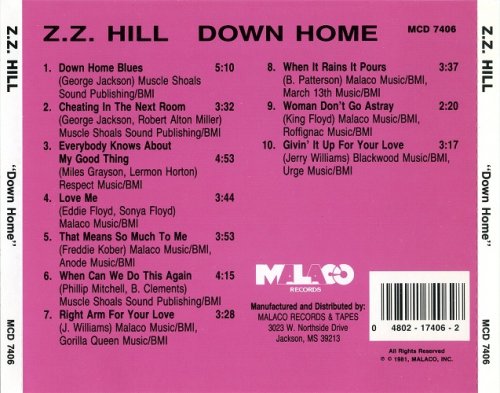 Z.Z. Hill - Down Home (1982) [1992]