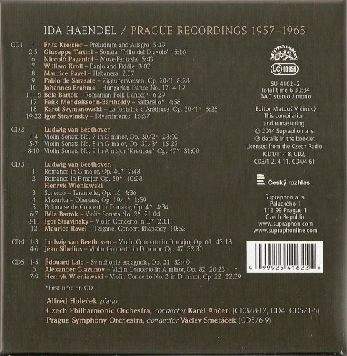 Ida Haendel - Prague Recordings 1957-1965 (2014) [5CD Box Set]