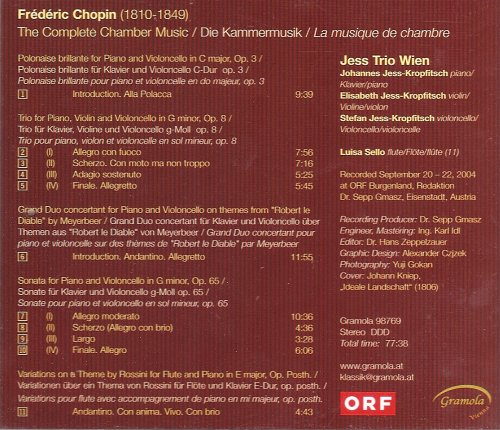 Jess Trio Wien - Chopin: Die Kammermusik (2004) CD-Rip