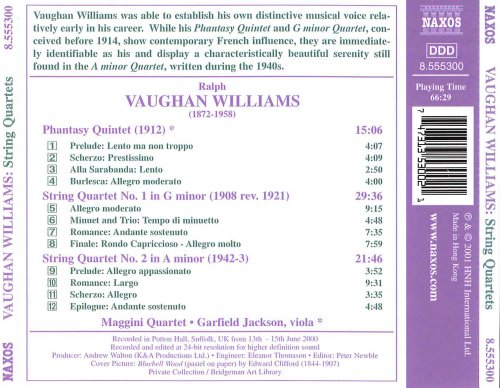 Garfield Jackson, Maggini Quartet - Williams: Phantasy Quintet / String Quartets Nos. 1 & 2 (2001)