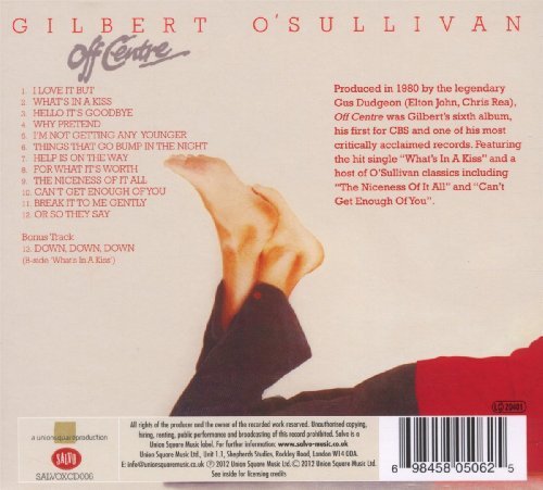 Gilbert O'Sullivan - Off Centre (1980) [2012]