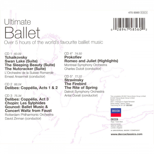 VA - Ultimate Ballet: The Essential Masterpieces (2007) [5CD Box Set]