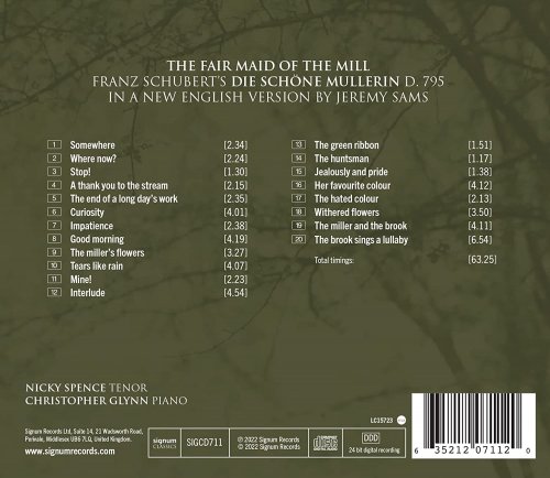 Nicky Spence & Christopher Glynn - Schubert: The Fair Maid of the Mill (2022) [Hi-Res]