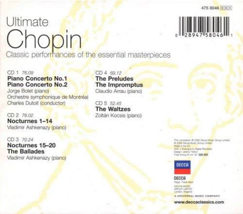 VA - Ultimate Chopin: The Essential Masterpieces (2006) [5CD Box Set]