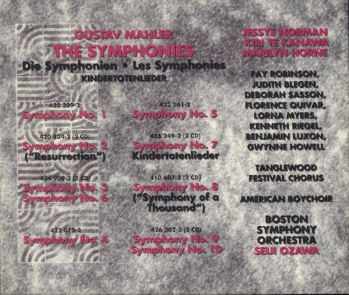 Seiji Ozawa - Mahler: The Symphonies / Kindertotenlieder (1995) [14CD Box Set]