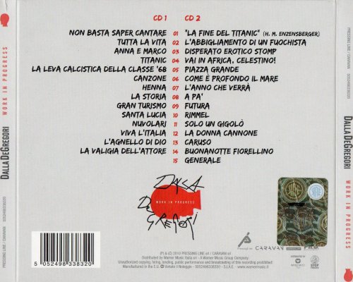 Lucio Dalla & Francesco De Gregori - Work in progress (2010) CD-Rip