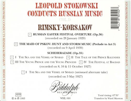 Leopold Stokowski - Stokowski conducts Russian Music Vol. 2 (1993)