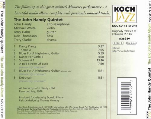 The John Handy Quintet - The 2nd John Handy Album (1966) CD Rip