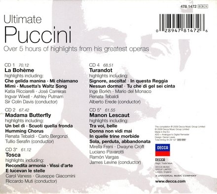 VA - Ultimate Puccini: The Essential Masterpieces (2009) [5CD Box Set]