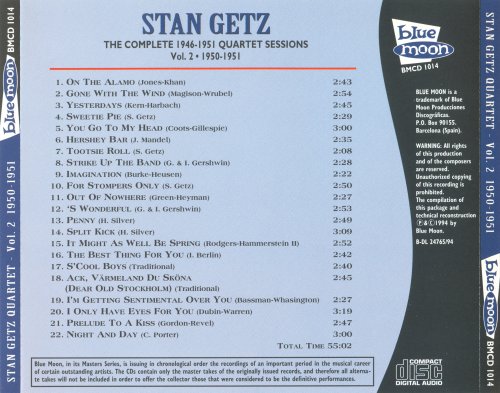 Stan Getz - The Complete 1946-1951 Quartet Sessions Vol.2 (1994)