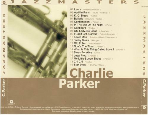 Charlie Parker - Jazz Masters (2001)