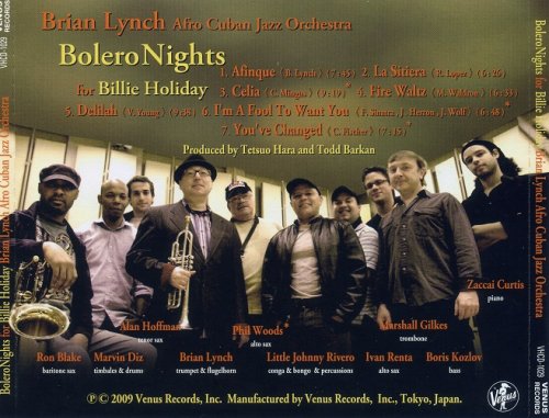 Brian Lynch Afro Cuban Jazz Orchestra - Bolero Nights for Billie Holiday (2009)