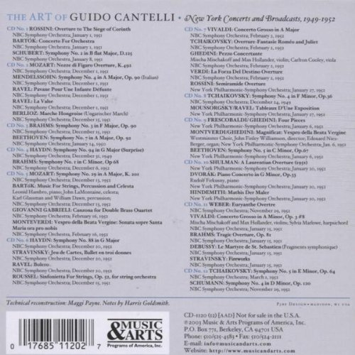 Guido Cantelli - The Art Of Guido Cantelli: New York Concerts And Broadcasts (2003) [12CD Box Set]