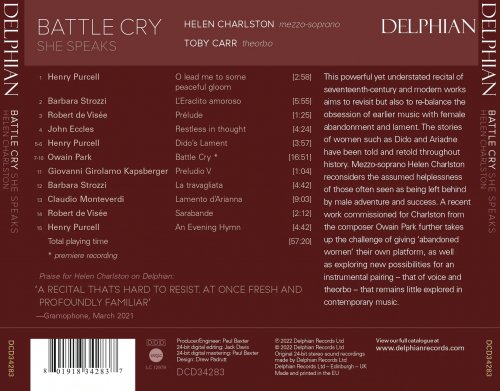 Helen Charlston & Toby Carr - Battle Cry: She Speaks (2022) [Hi-Res]