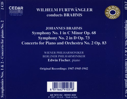 Edwin Fischer - Furtwangler: Piano Concerto 2 / Symphonies 1 & 2 (2006)