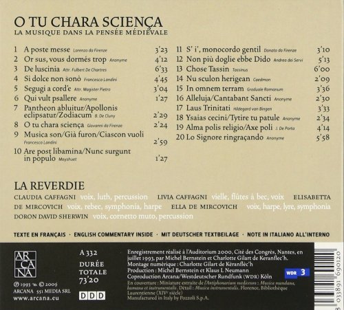 La Reverdie - O tu chara sciença: La musique dans la pensée médiévale (1993)