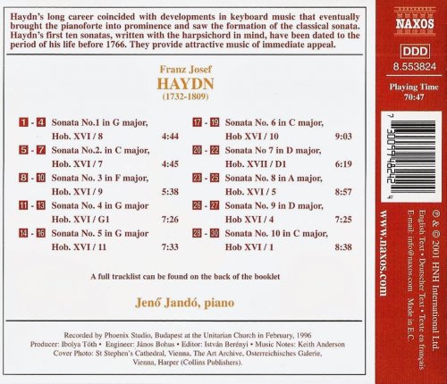 Jenö Jandó - Haydn: Piano Sonatas, Vol. 10 (2001) CD-Rip