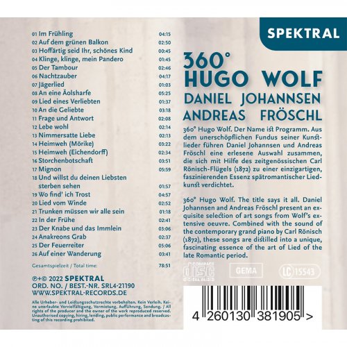 Daniel Johannsen, Andreas Fröschl - 360° Hugo Wolf (2022) [Hi-Res]